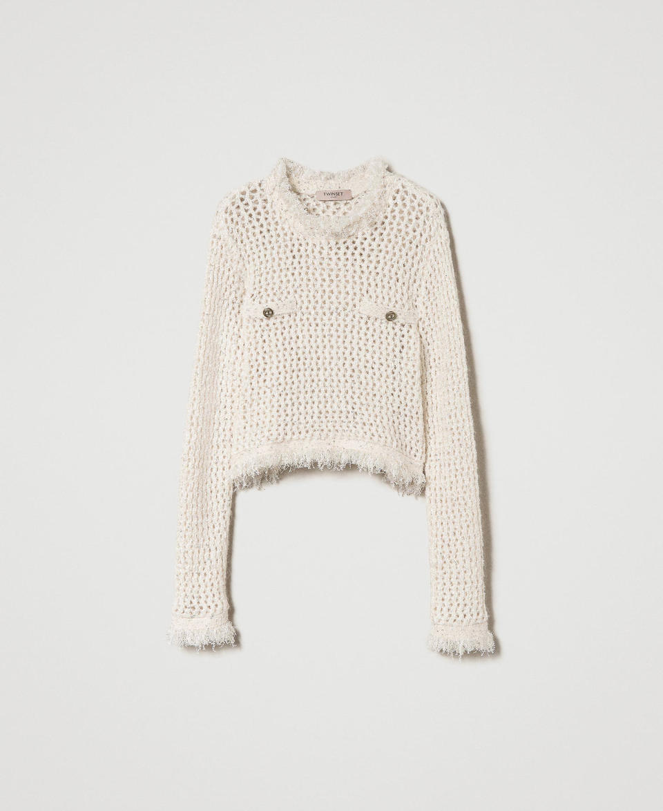 Twin Set Maglia Jacquard A Rete