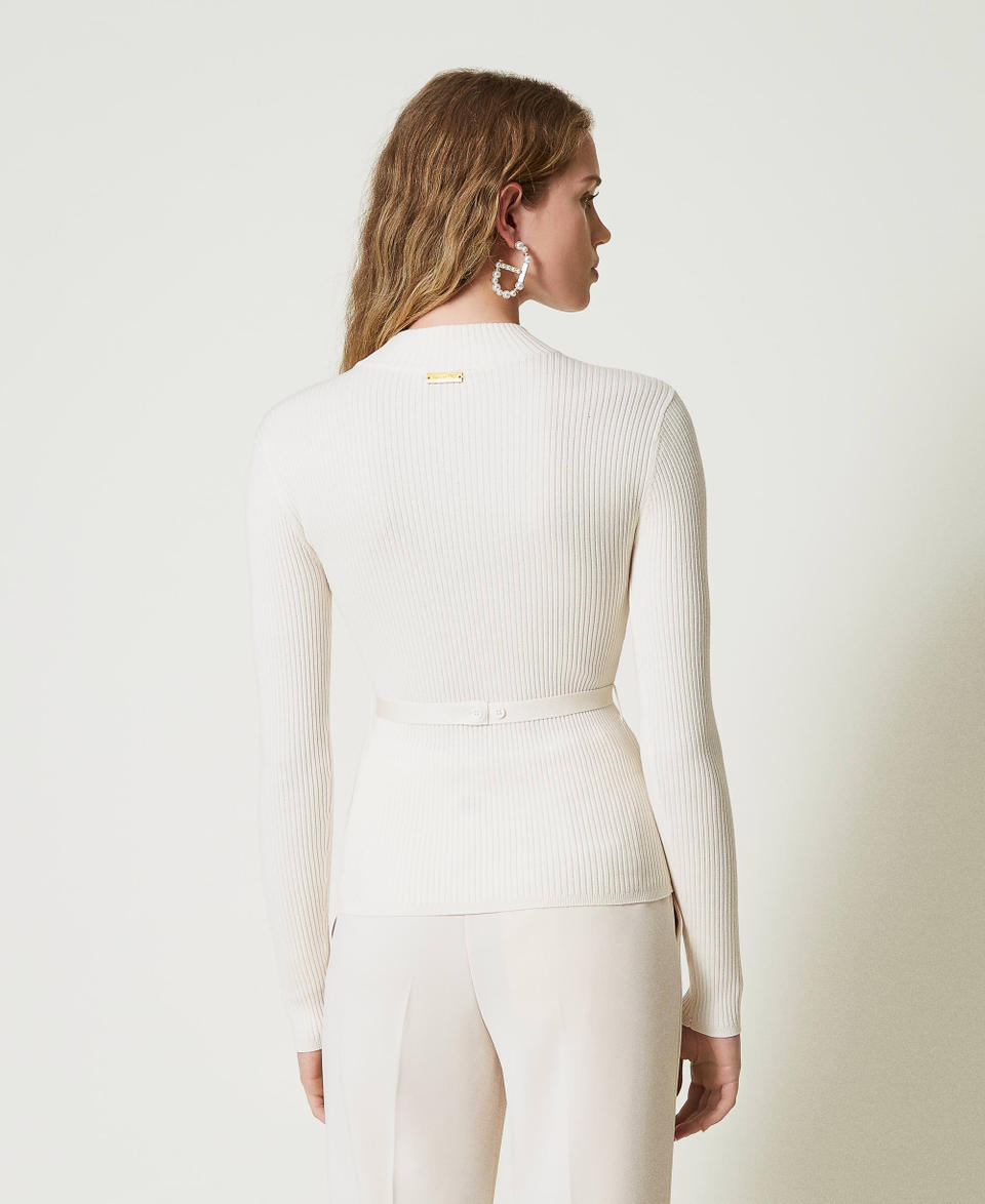 Twin Set Maglia Lupetto Con Cintura