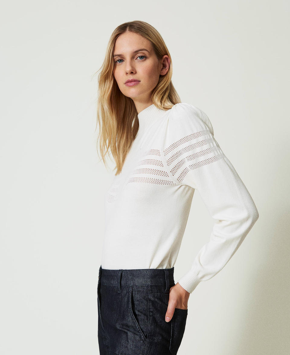 Twin Set Maglia Lupetto Con Lavorazione Oval T