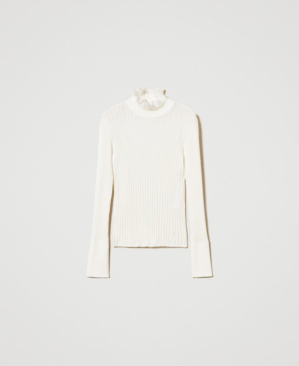 Twin Set Maglia Lupetto Con Perline