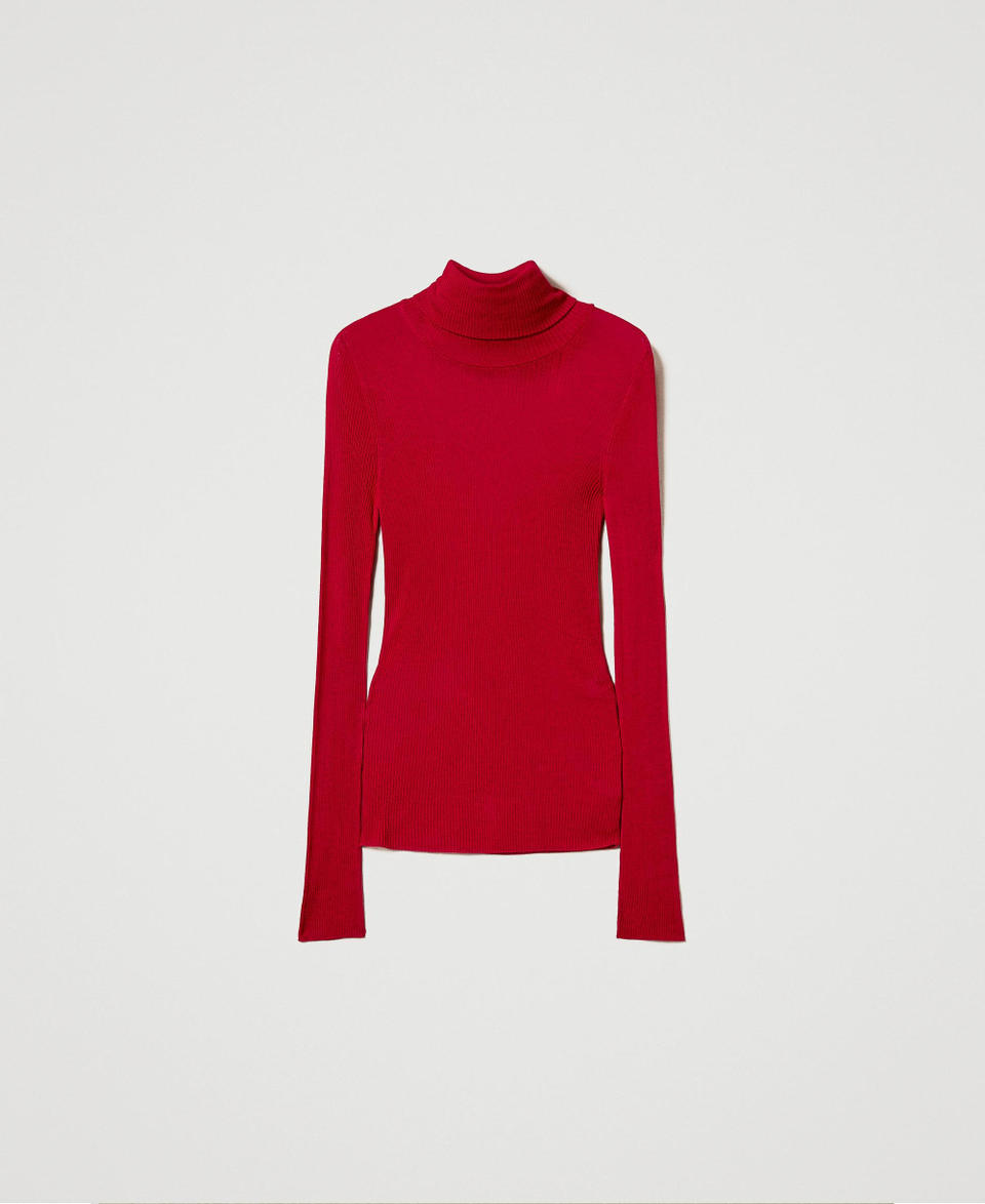 Twin Set Maglia Lupetto Fitted In Viscosa