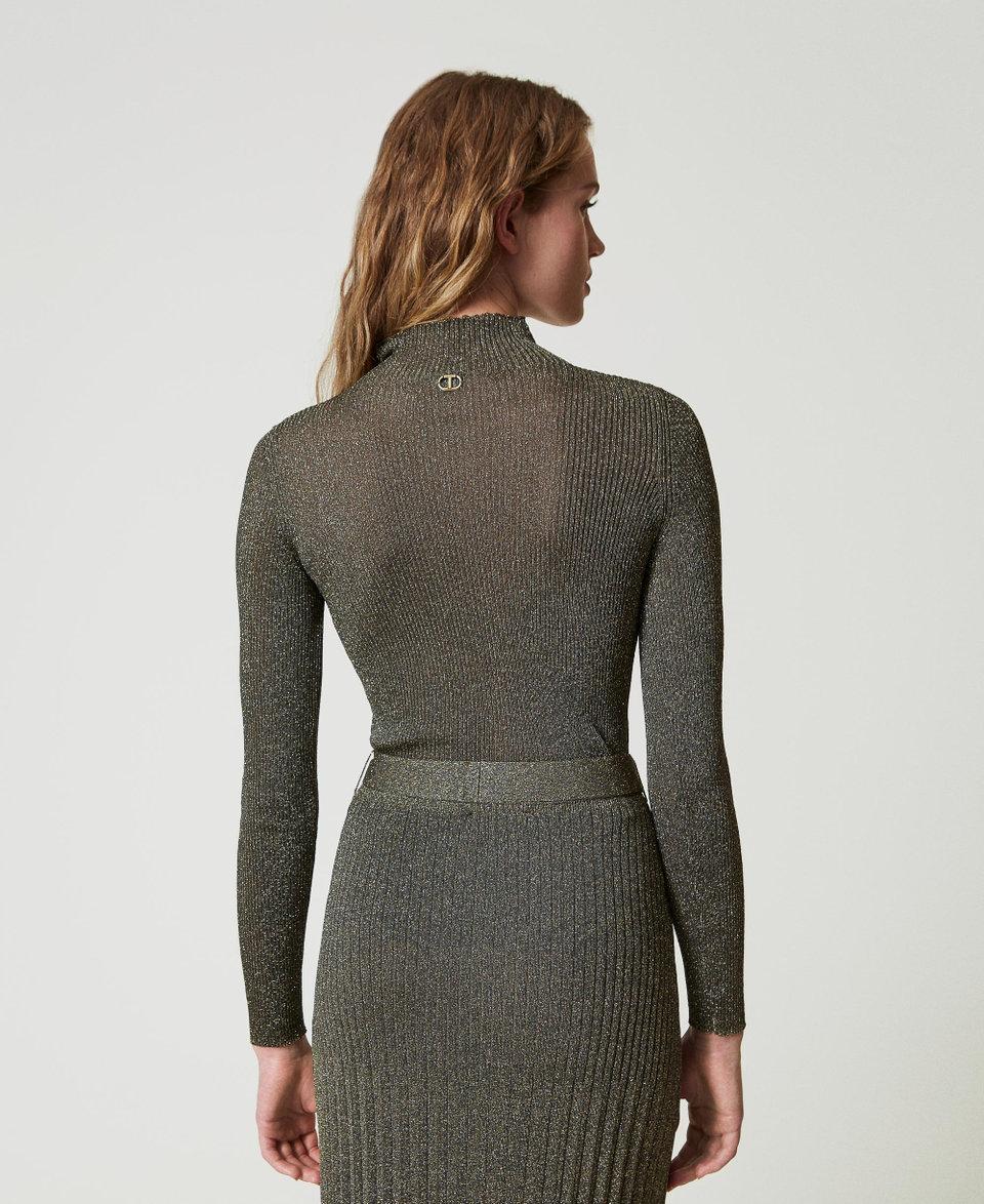 Twin Set Maglia Lupetto In Filato Lurex