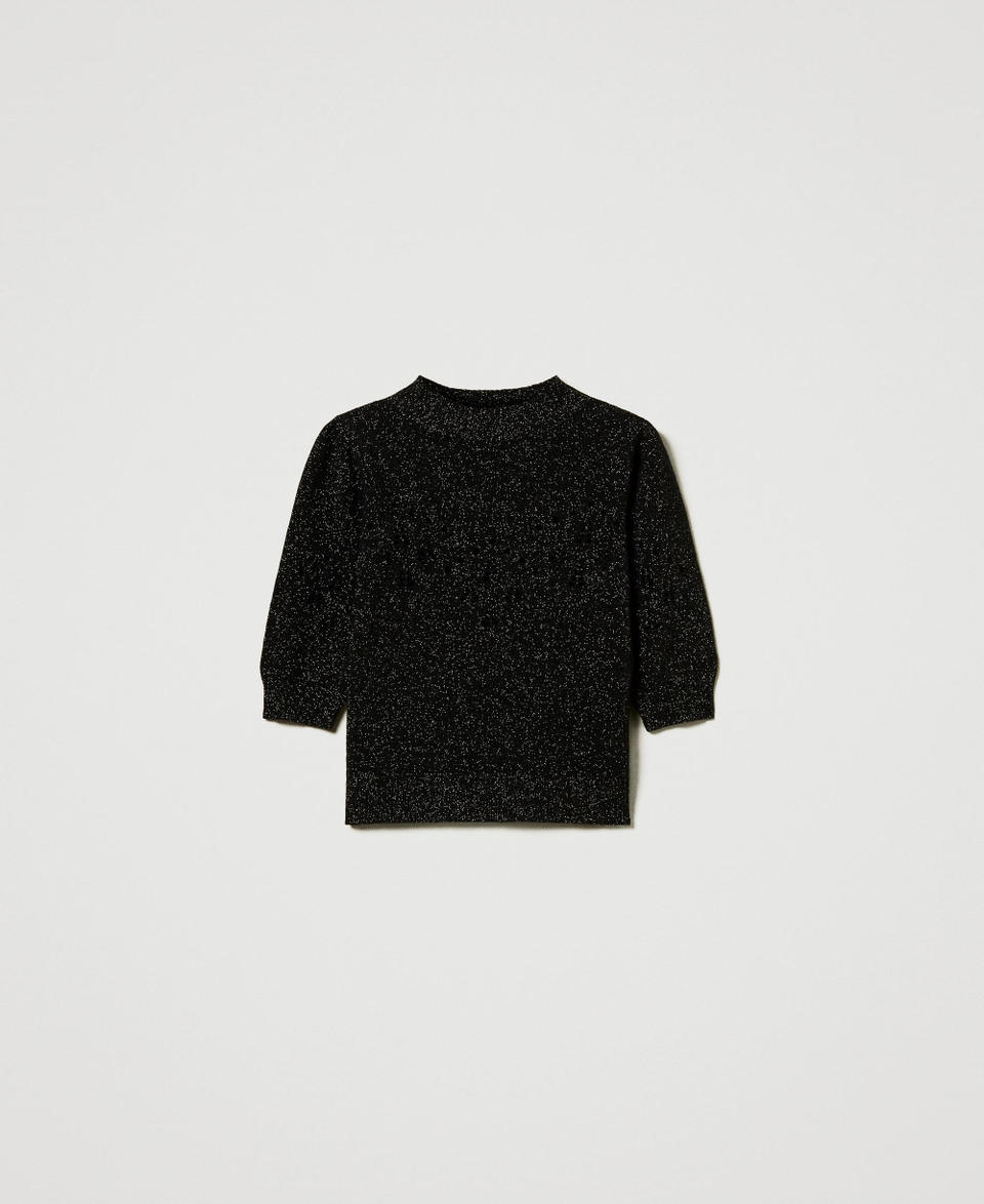 Twin Set Maglia Lupetto In Misto Lana E Lurex