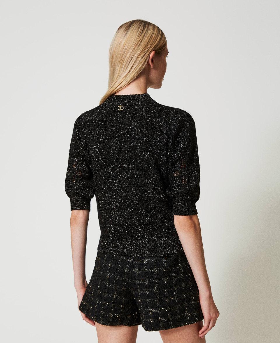 Twin Set Maglia Lupetto In Misto Lana E Lurex