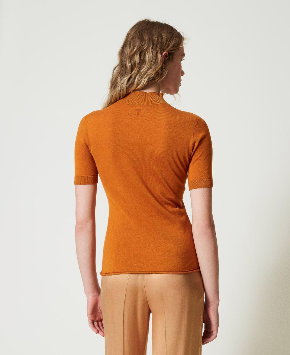 Twin Set Maglia Lupetto In Seta E Cashmere