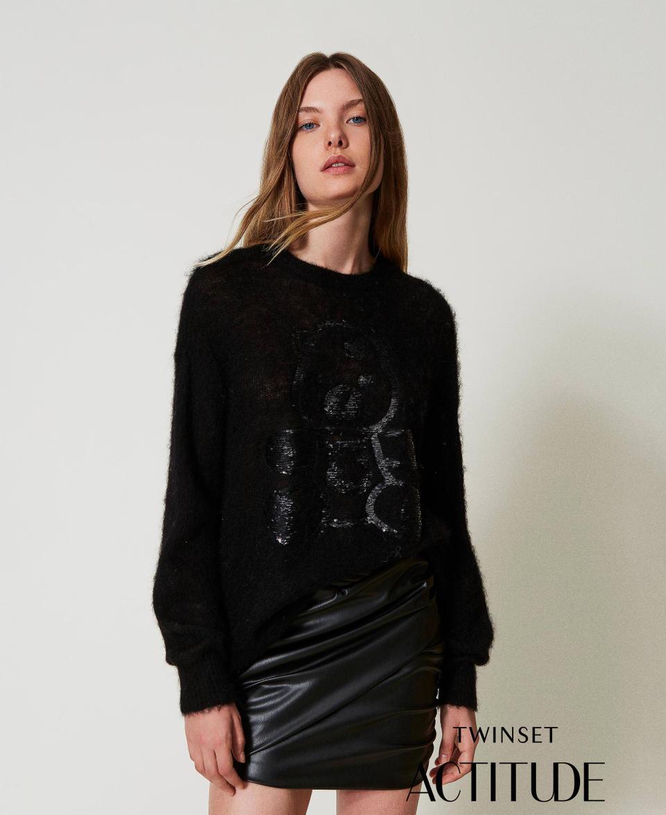 Twin Set Maglia MYFO in lana e mohair