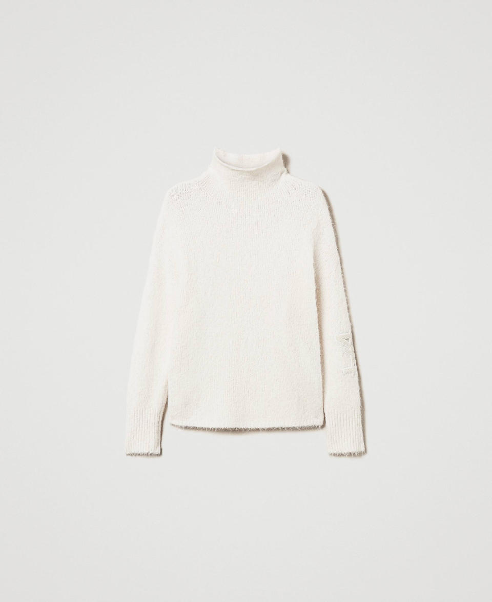 Twin Set Maglia MYFO In Misto Alpaca