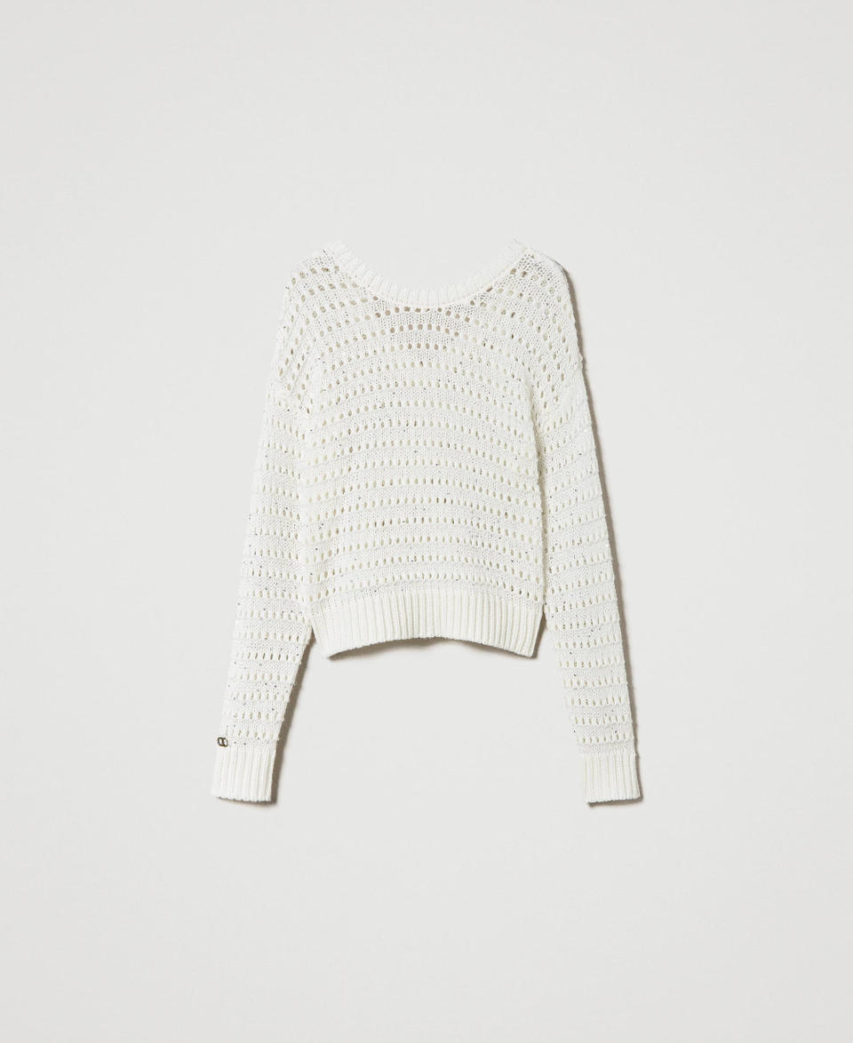 Twin Set Maglia Traforata Con Paillettes