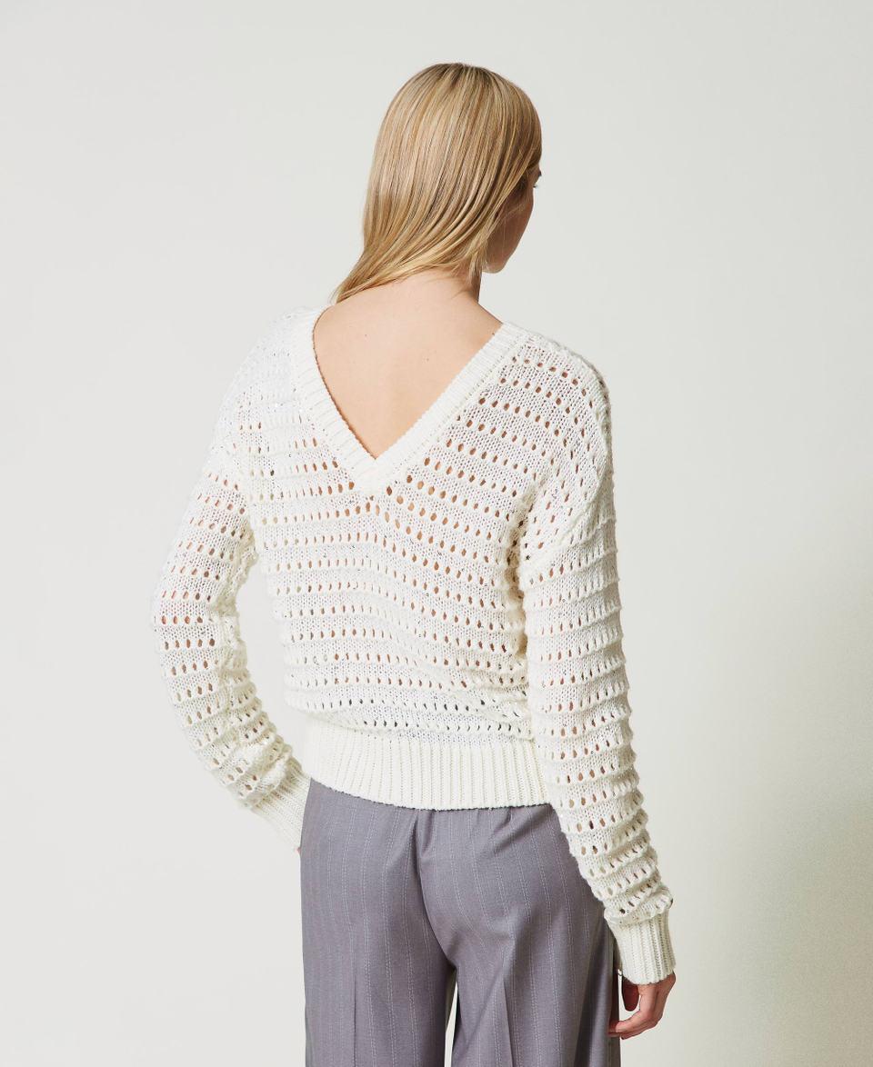 Twin Set Maglia Traforata Con Paillettes