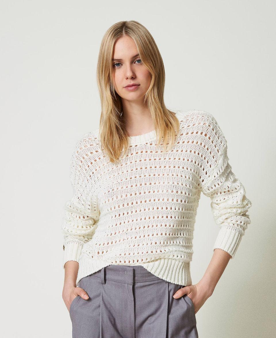 Twin Set Maglia traforata con paillettes