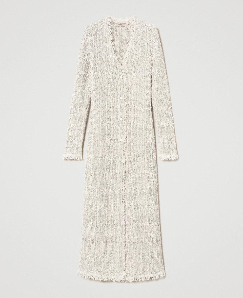 Twin Set Maxi Cardigan Jacquard Con Lurex