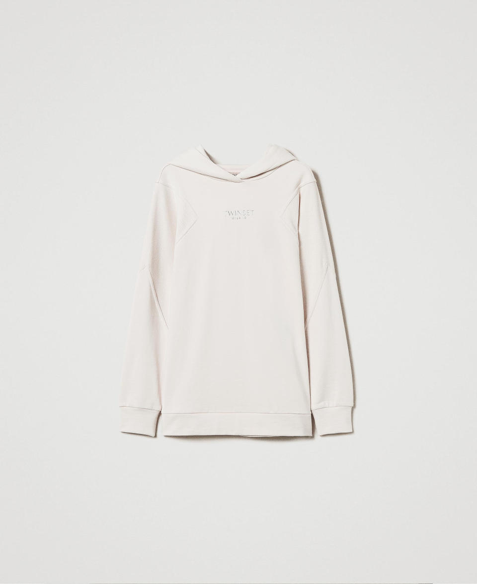 Twin Set Maxi Felpa Con Logo