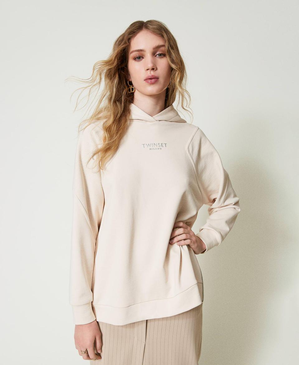 Twin Set Maxi Felpa Con Logo