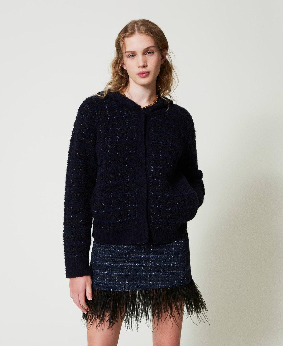 Twin Set Minigonna Bouclé Con Piume