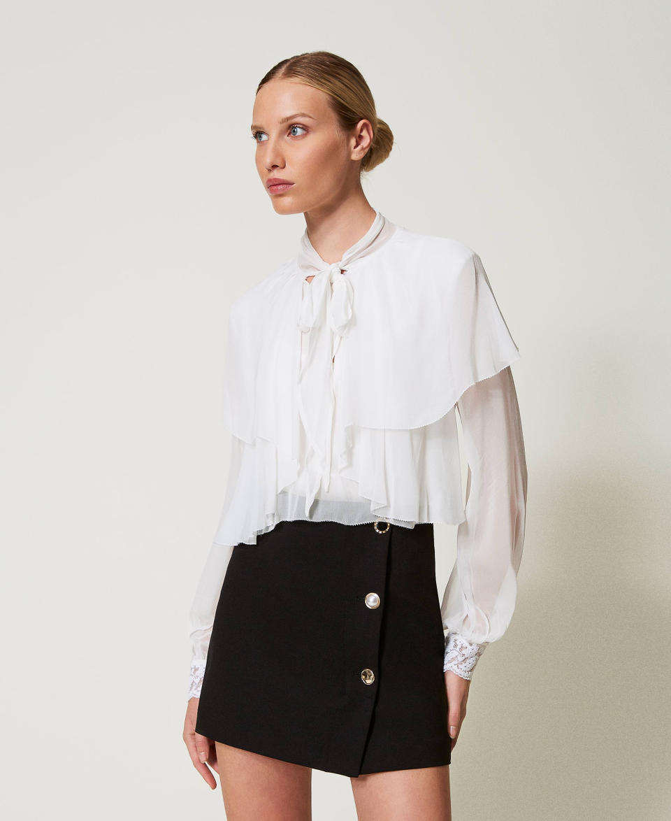 Twin Set Minigonna con bottoni gioiello