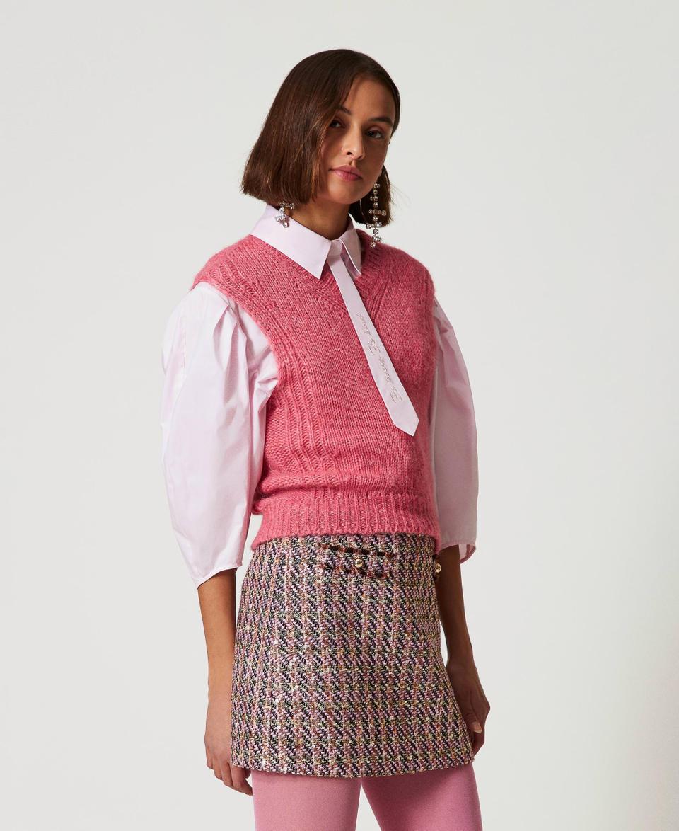 Twin Set Minigonna In Bouclé E Lurex