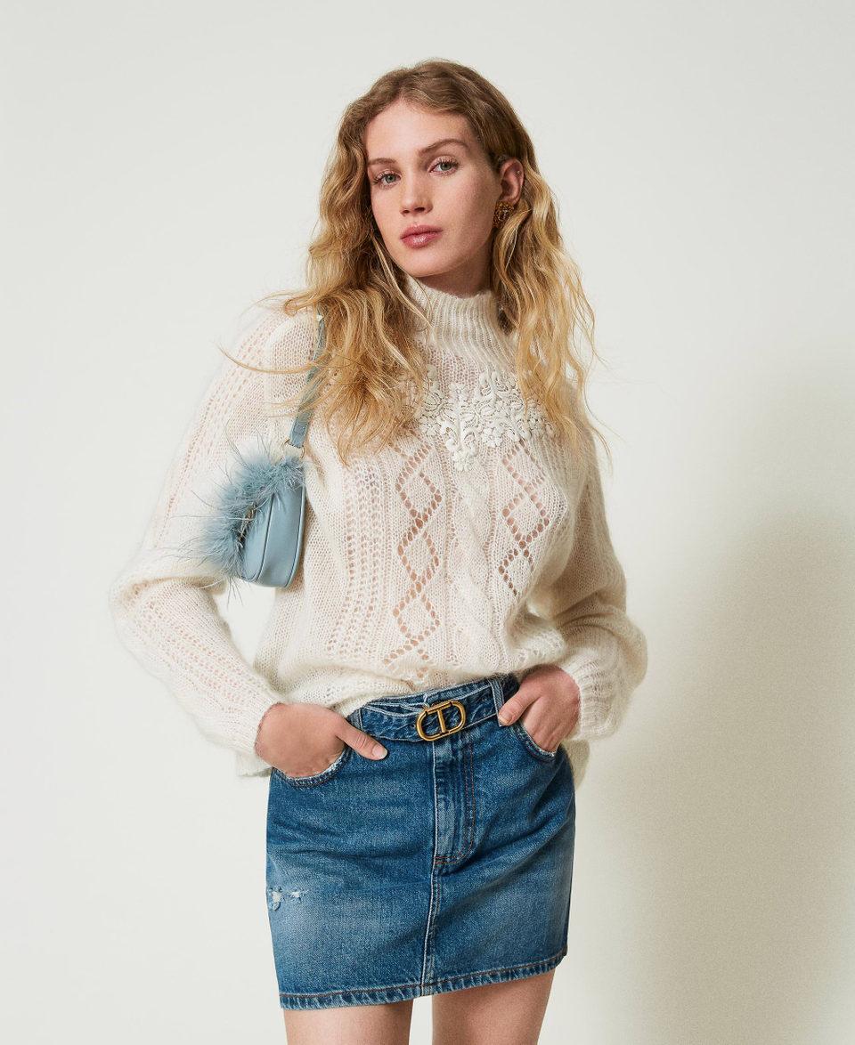 Twin Set Minigonna In Jeans Con Cintura