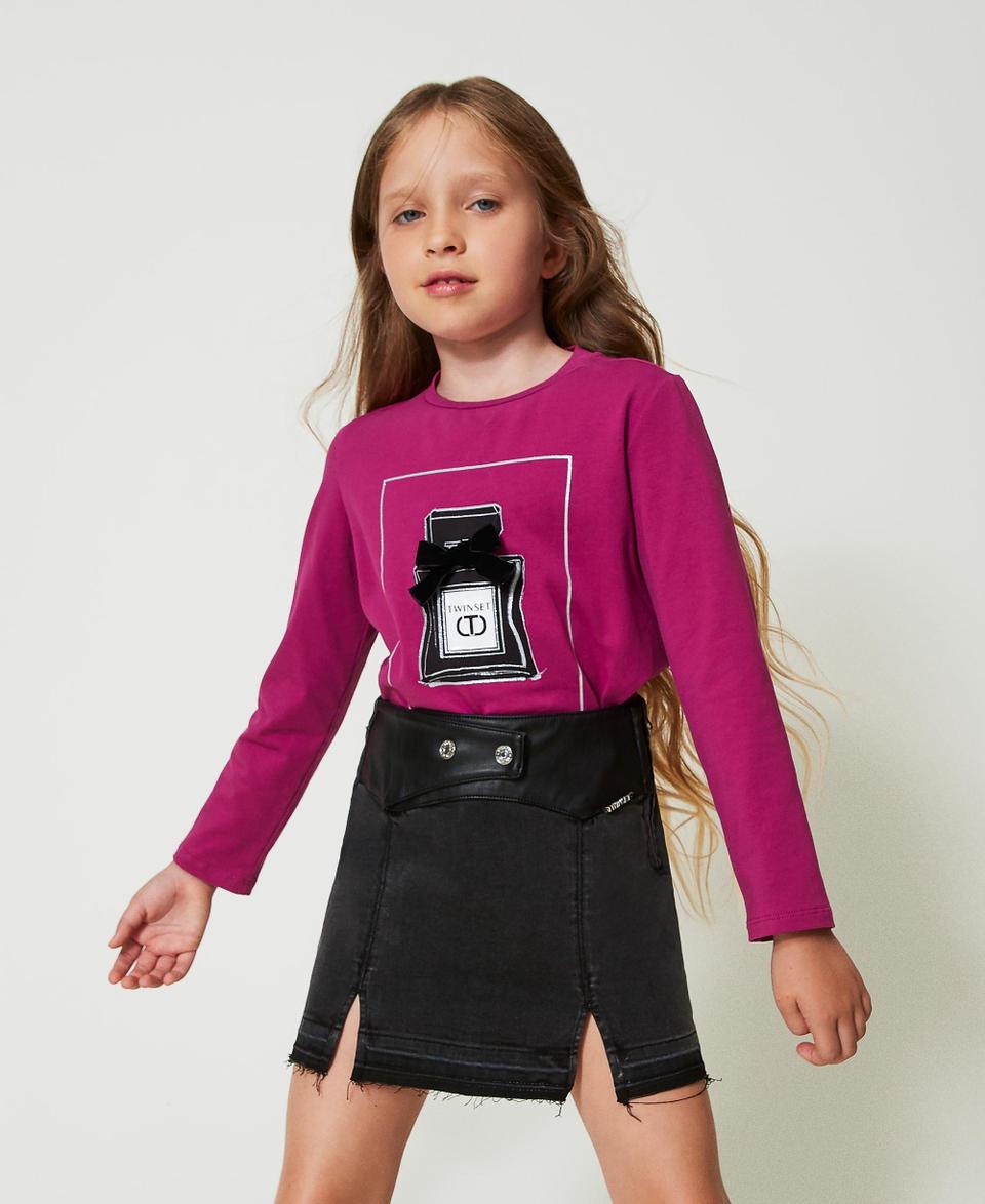 Twin Set Minigonna In Jeans Con Spacchi