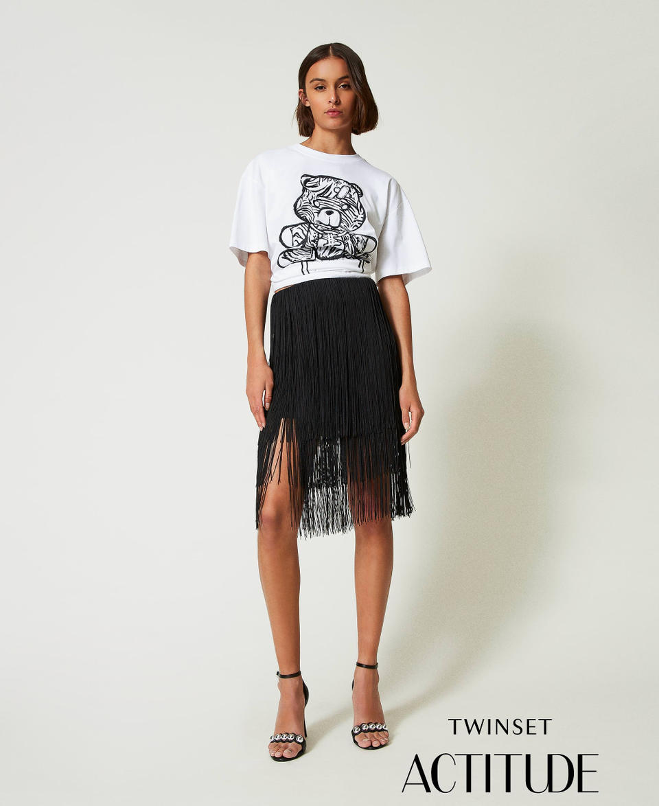Twin Set Minigonna MYFO con frange