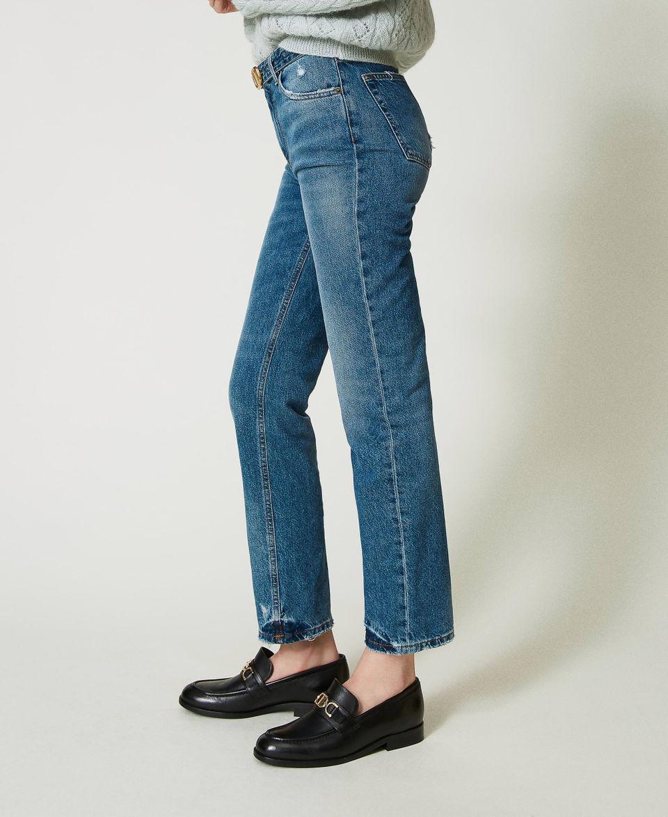 Twin Set Mocassini In Pelle Con Morsetto Oval T