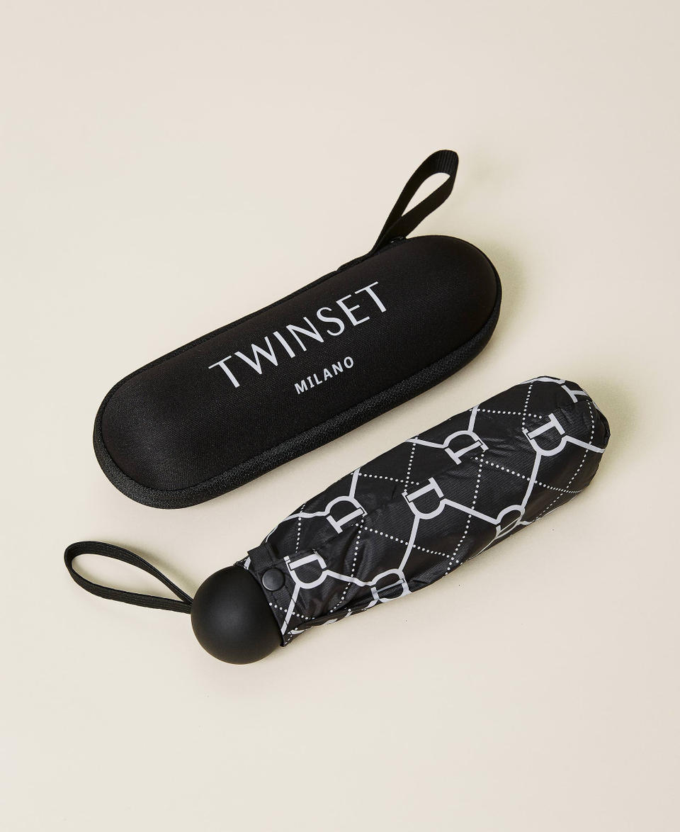 Twin Set Ombrello Stampato Con Logo