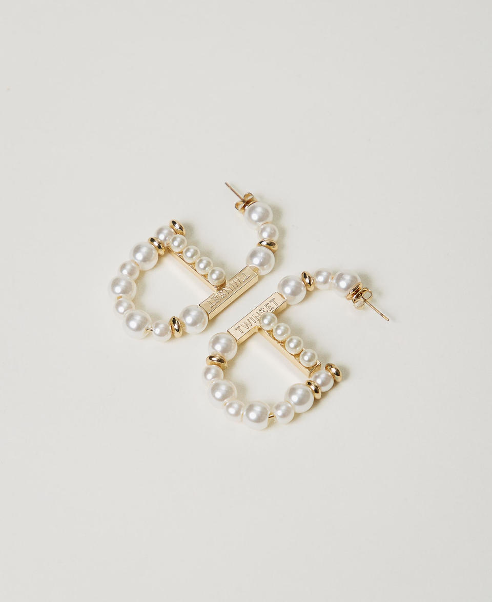 Twin Set Orecchini Oval T Con Perle