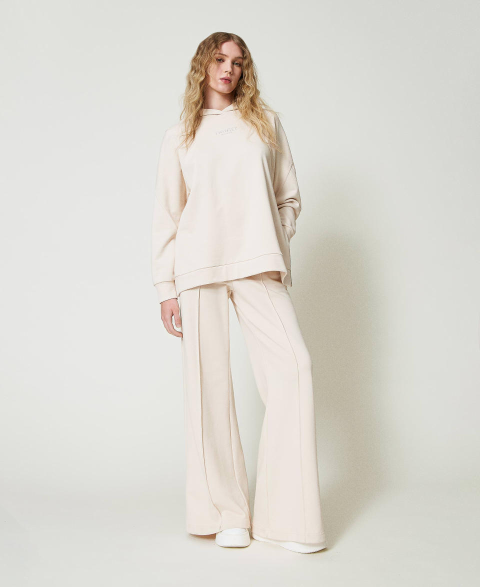 Twin Set Pantaloni a palazzo in felpa
