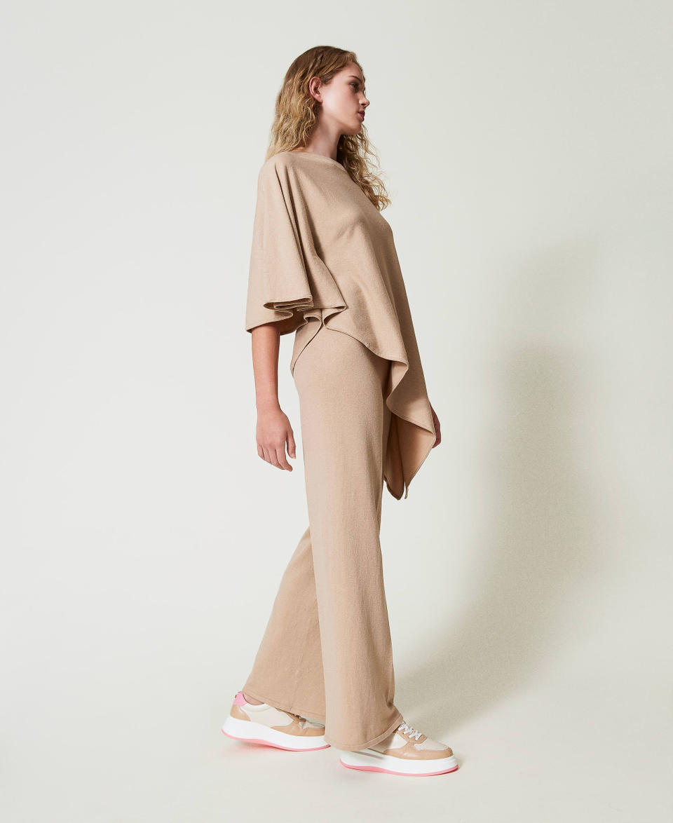 Twin Set Pantaloni A Palazzo In Maglia