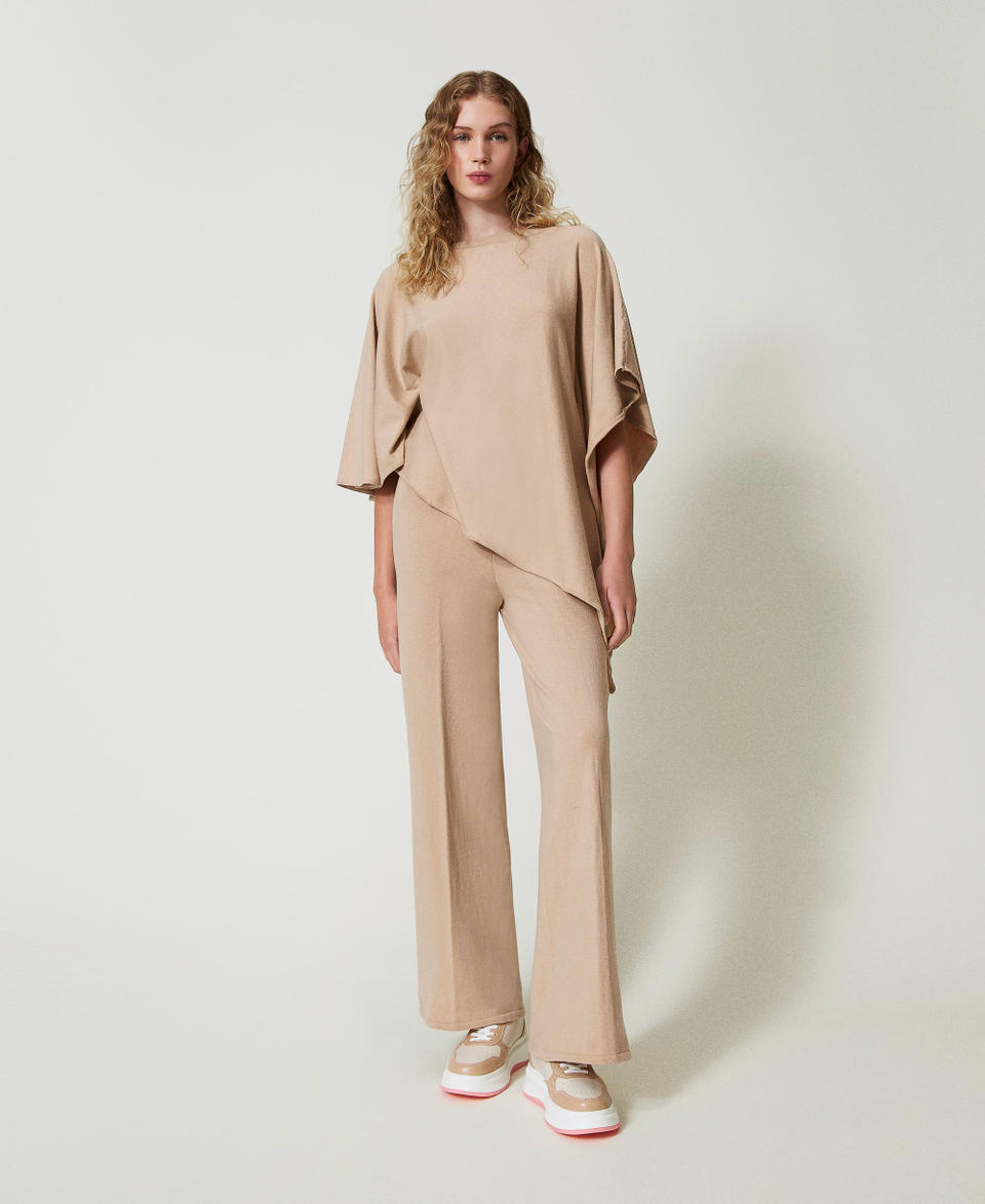 Twin Set Pantaloni a palazzo in maglia