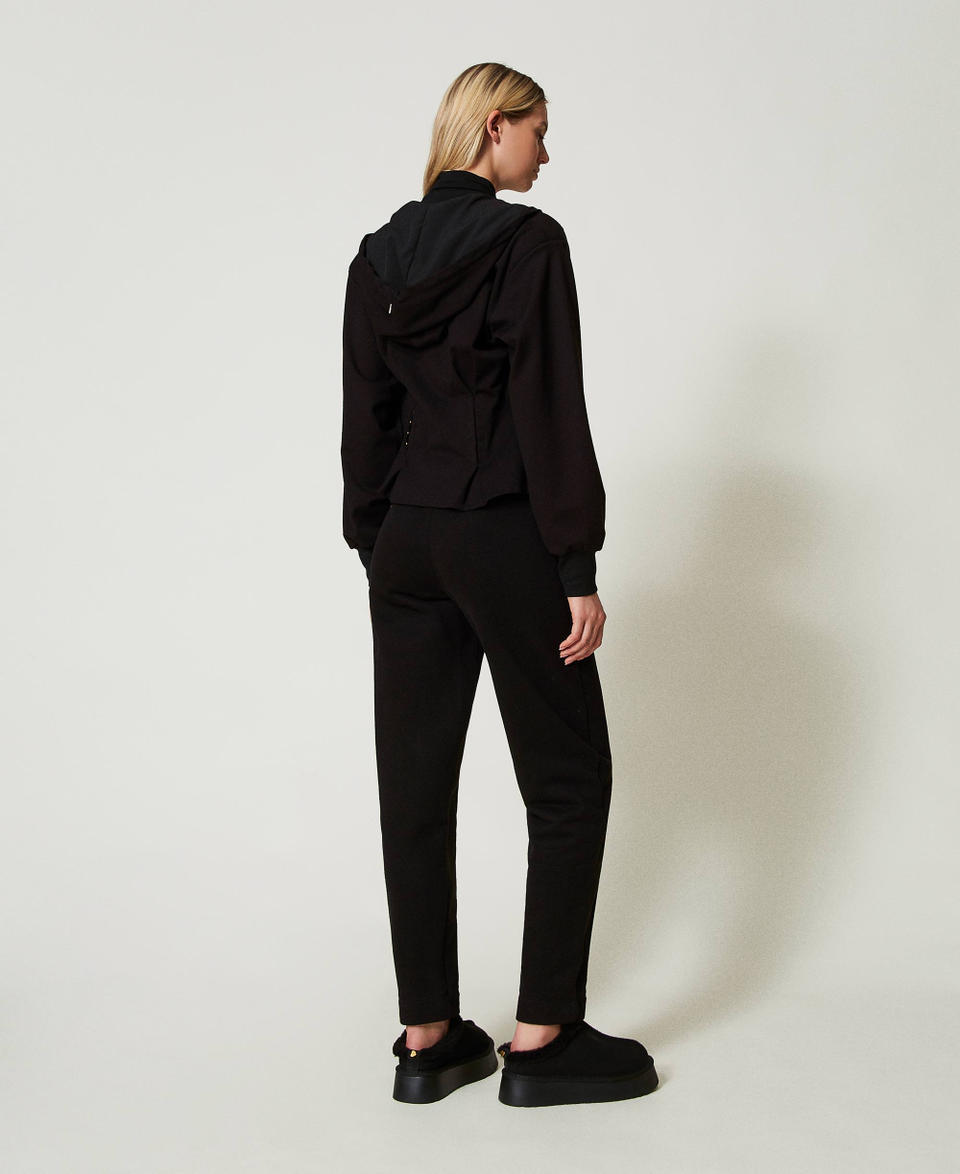 Twin Set Pantaloni A Sigaretta In Felpa