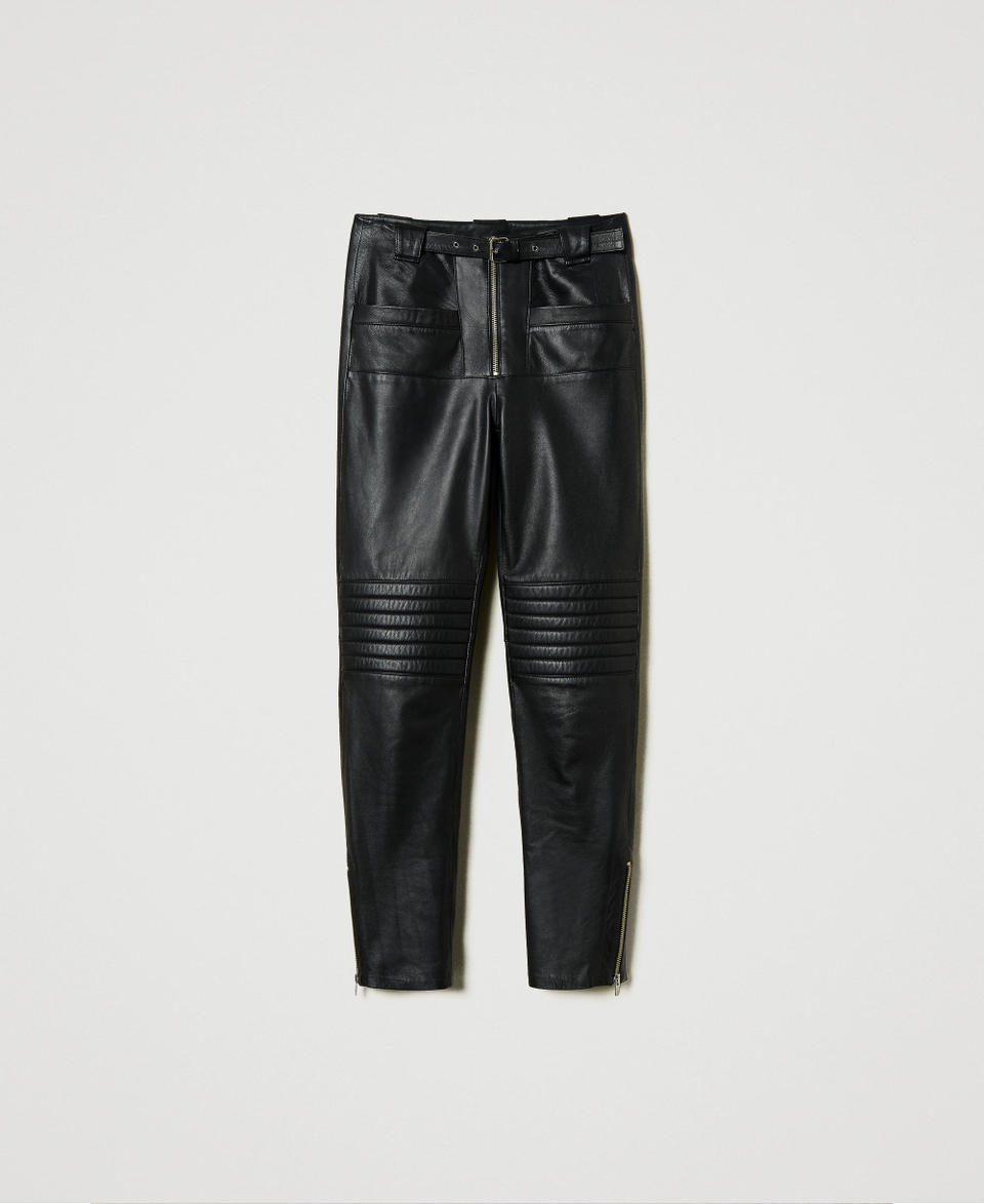 Twin Set Pantaloni Biker 'Fairfax' In Pelle