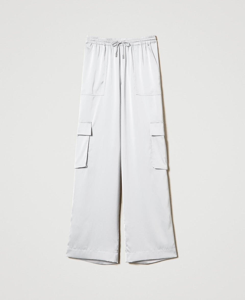 Twin Set Pantaloni Cargo In Raso
