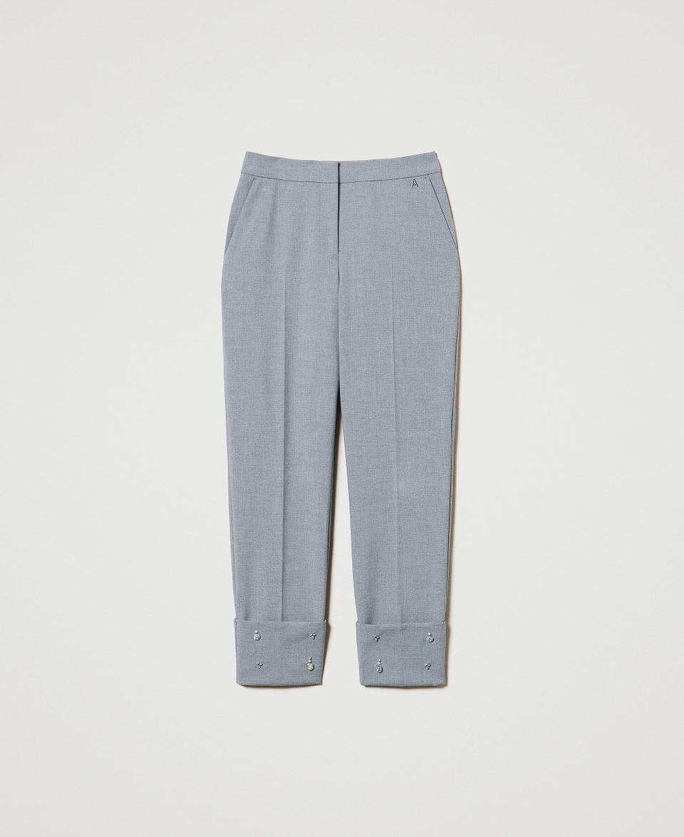 Twin Set Pantaloni Con Ricami A Mano