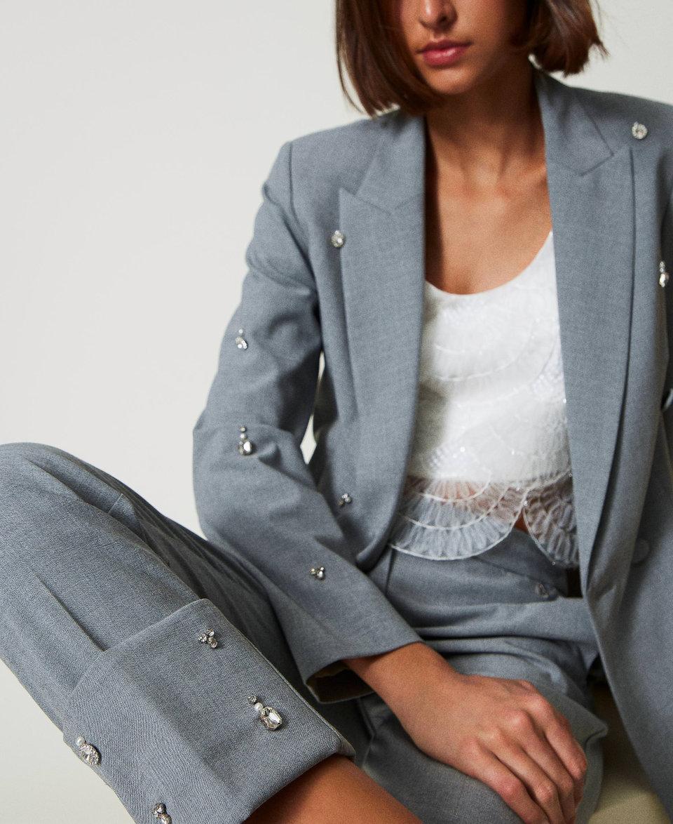 Twin Set Pantaloni con ricami a mano