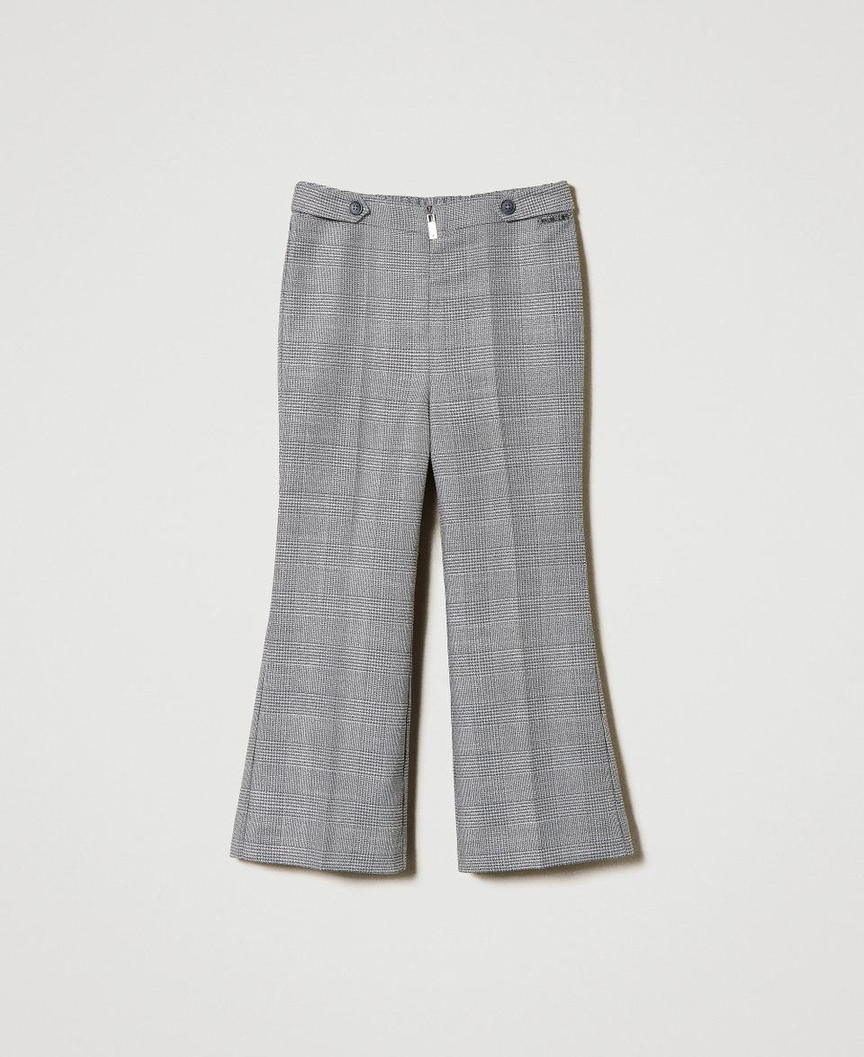 Twin Set Pantaloni Flare In Principe Di Galles