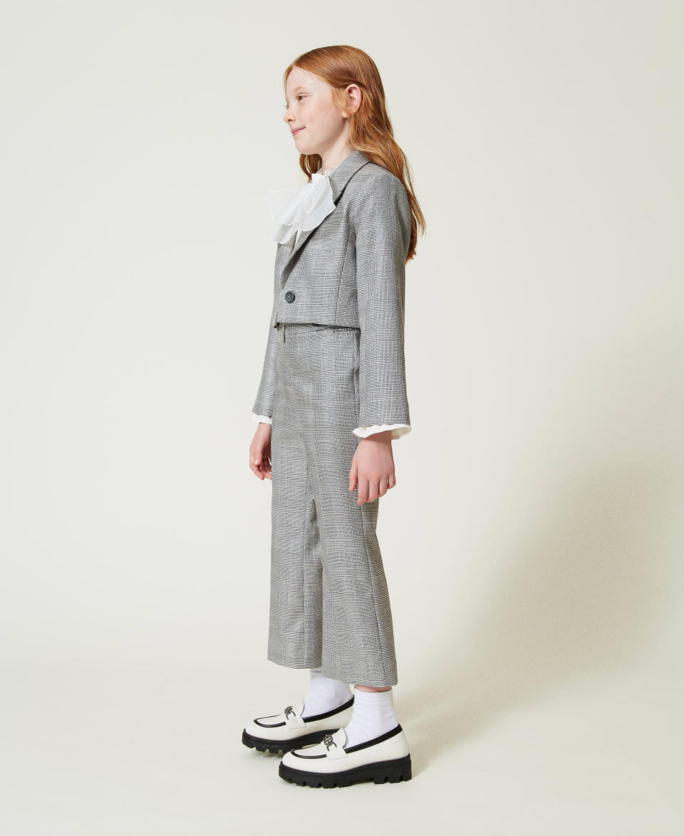 Twin Set Pantaloni Flare In Principe Di Galles