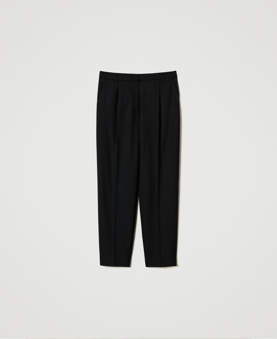 Twin Set Pantaloni In Serge Misto Lana