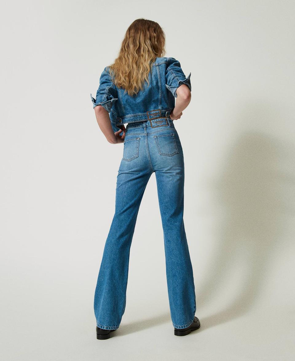 Twin Set Pantaloni Jeans Flare Cinque Tasche