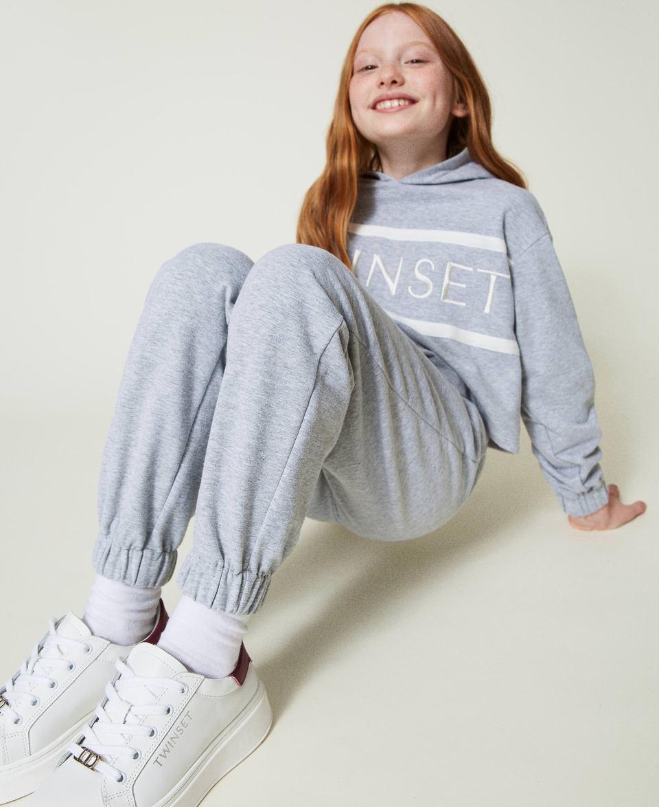 Twin Set Pantaloni joggers in felpa