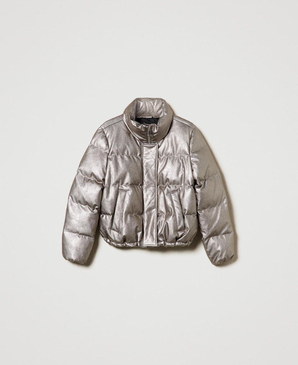 Twin Set Piumino Corto Laminato