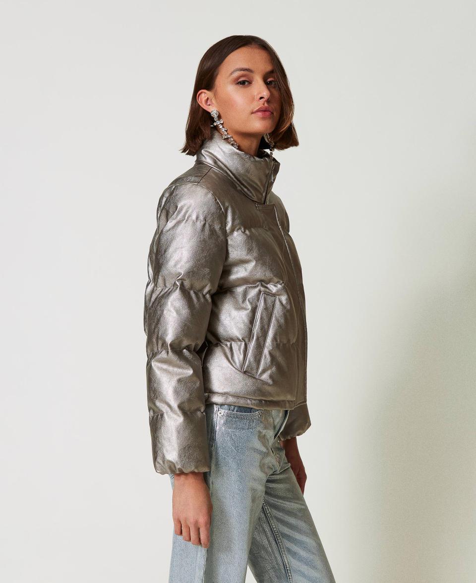 Twin Set Piumino Corto Laminato