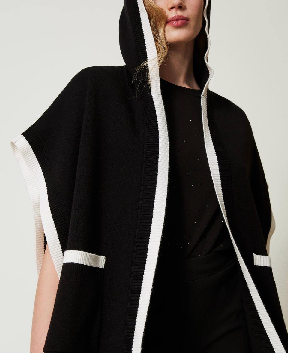 Twin Set Poncho in maglia con tasche