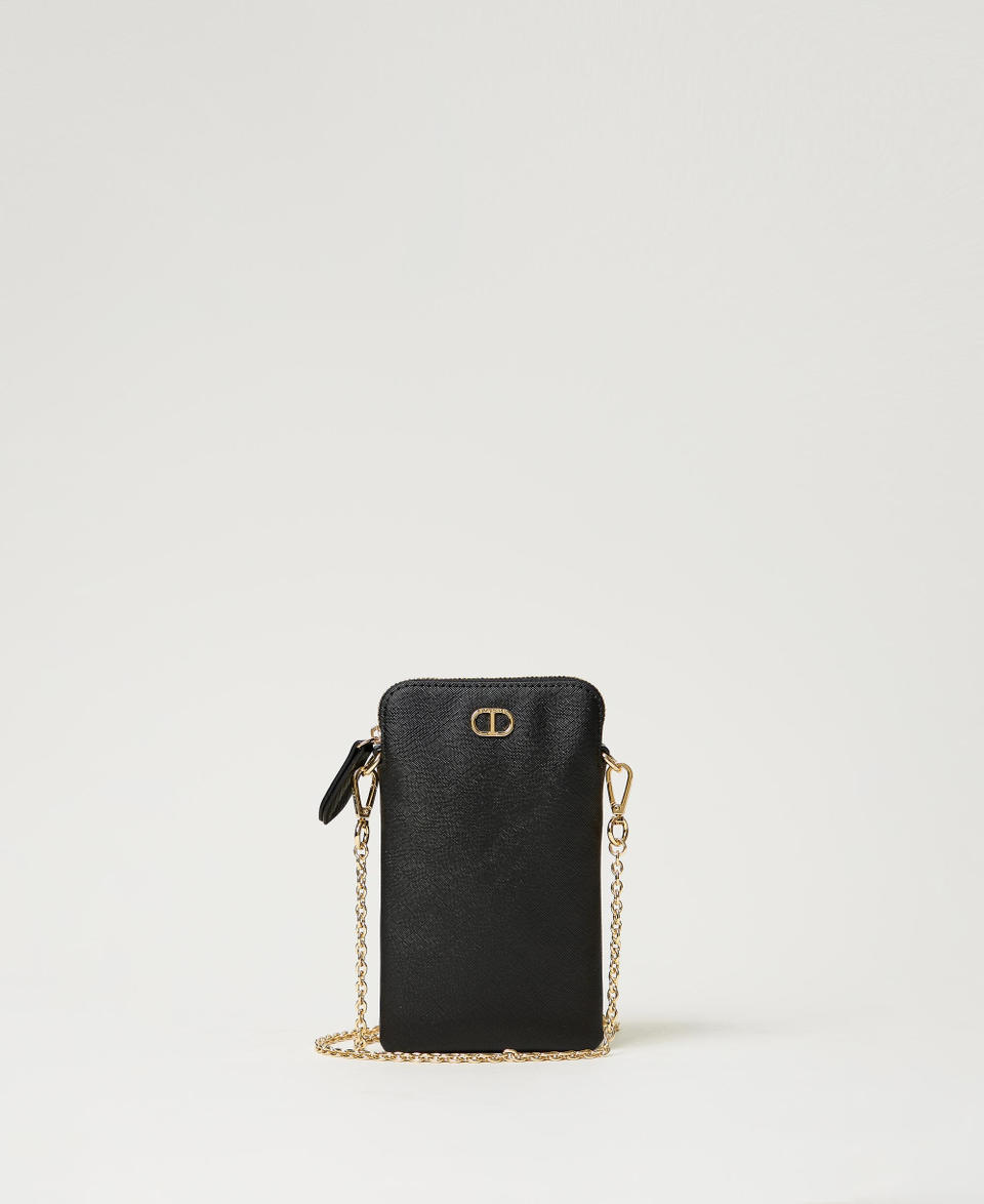 Twin Set Portacellulare con tracolla e Oval T