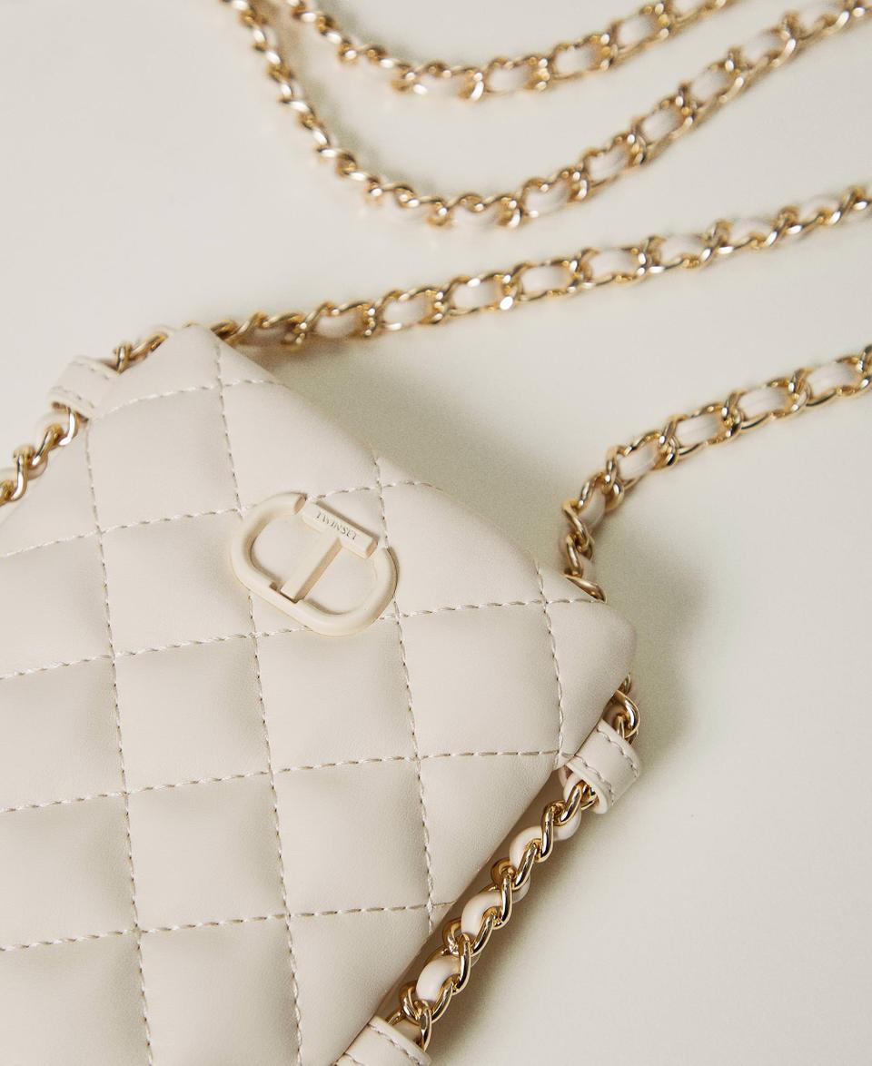 Twin Set Portacellulare Trapuntato Con Oval T