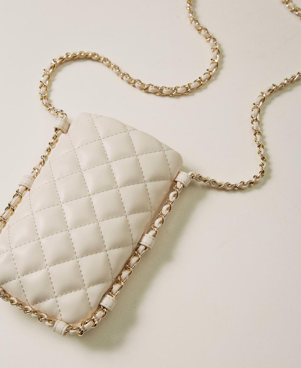 Twin Set Portacellulare Trapuntato Con Oval T