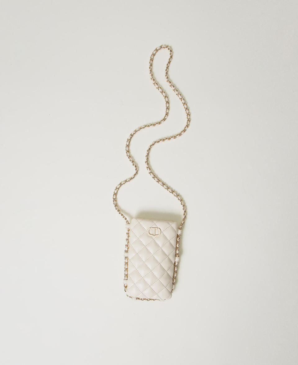 Twin Set Portacellulare trapuntato con Oval T