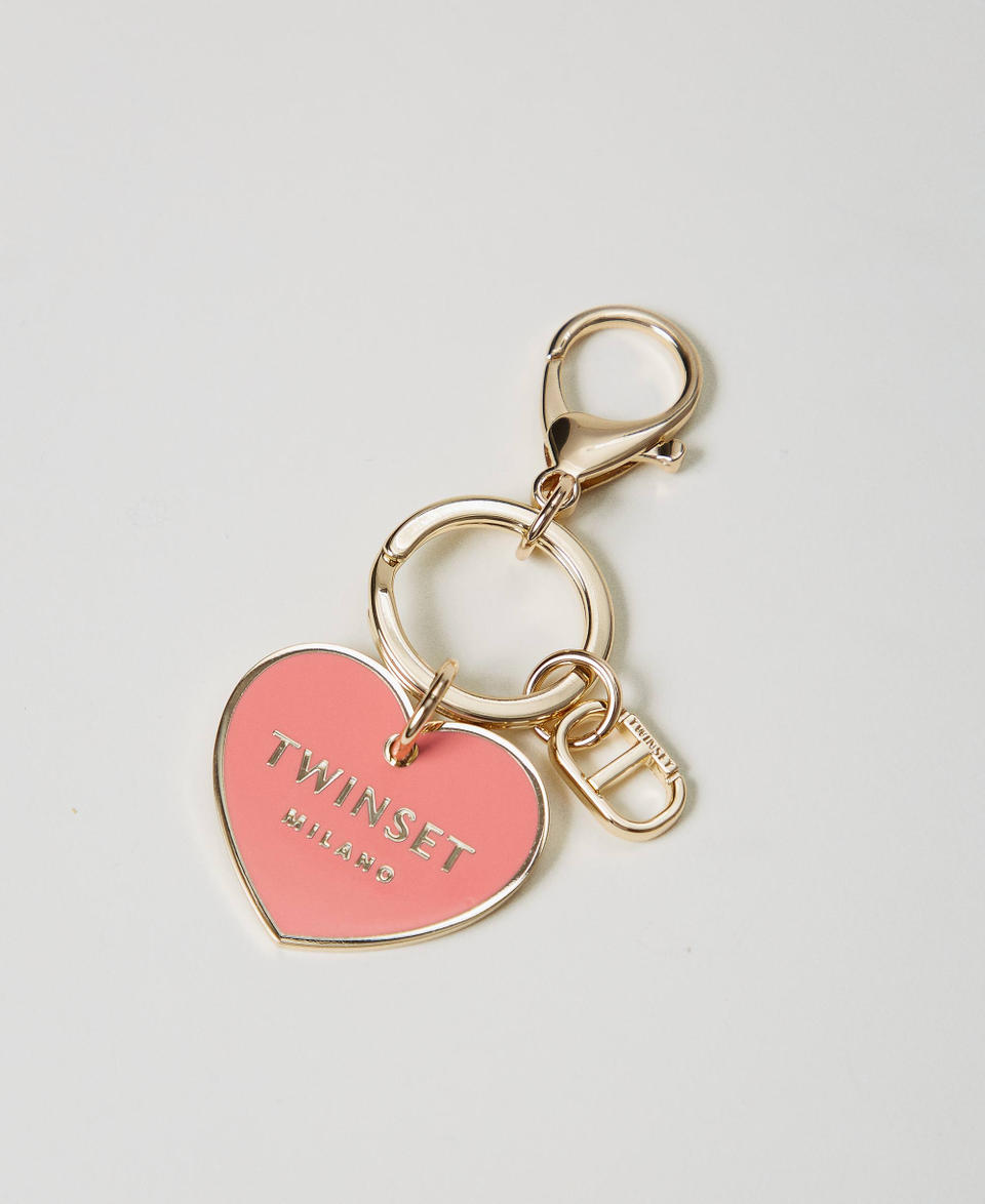 Twin Set Portachiavi a cuore con logo