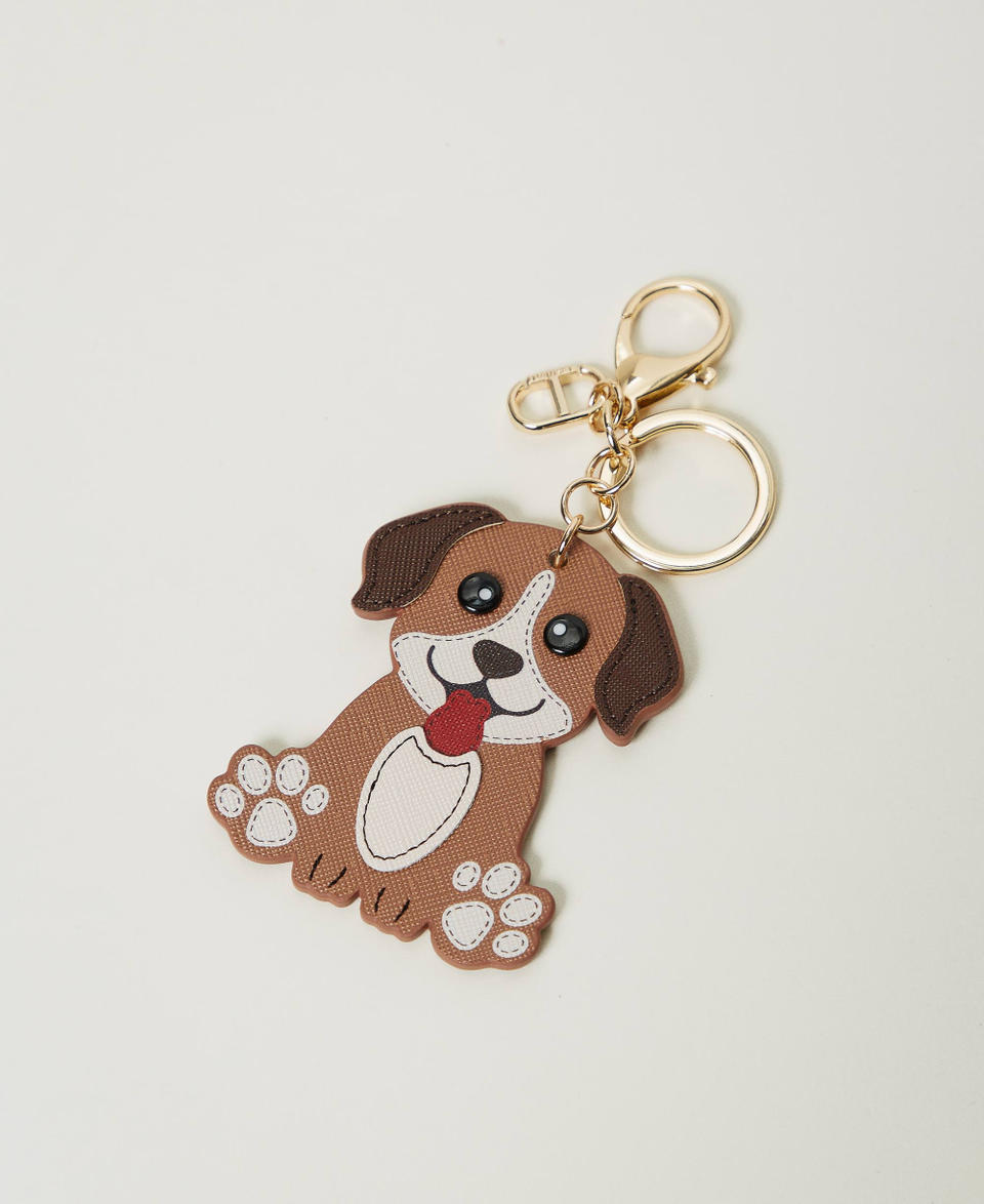 Twin Set Portachiavi cane con Oval T