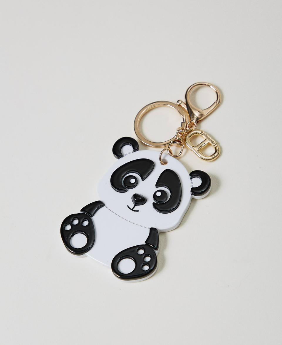Twin Set Portachiavi panda con Oval T