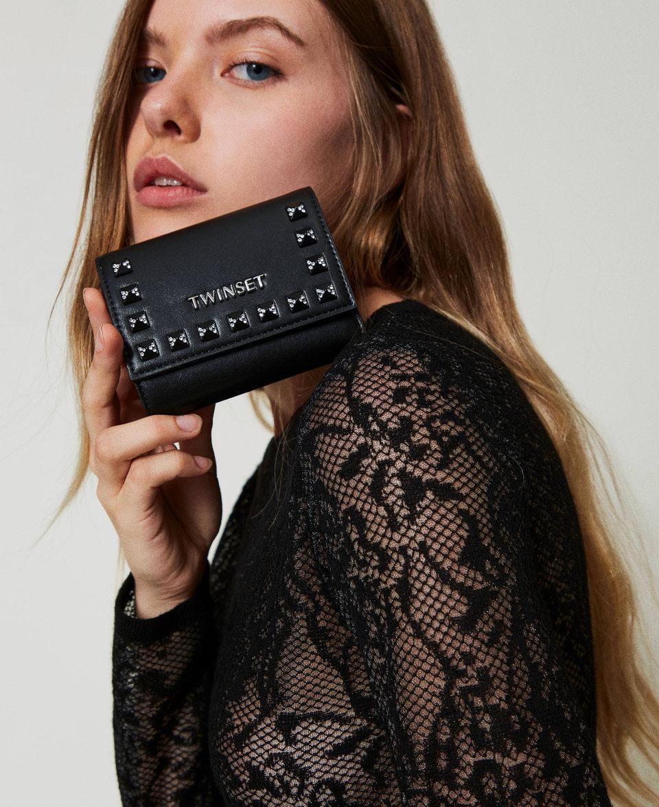 Twin Set Portafoglio Con Patta E Borchie
